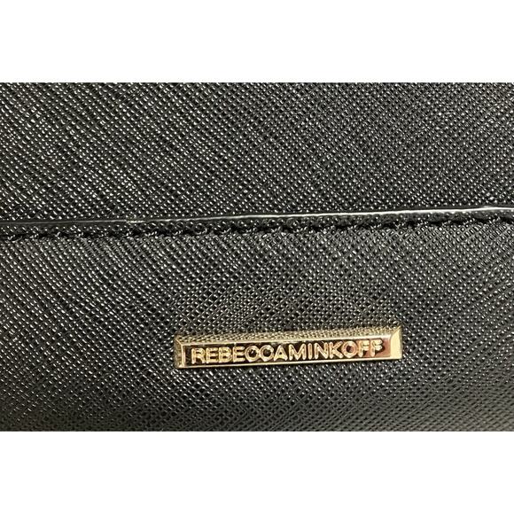 Womens Rebecca Minkoff Clutch Purse Handbag Saffiano Leather 11 X 7.5 Black EUC - Picture 3 of 11